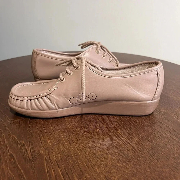 SAS Bounce Women's Lace Up Moc Toe Oxford Mocha Shoe Size 7 WW - Picture 6 of 8
